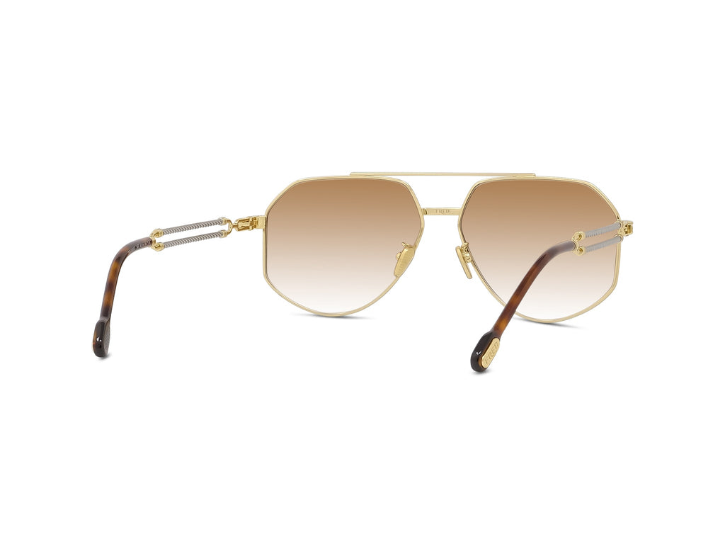 Pilot Shiny Gold Metal Sunglasses
