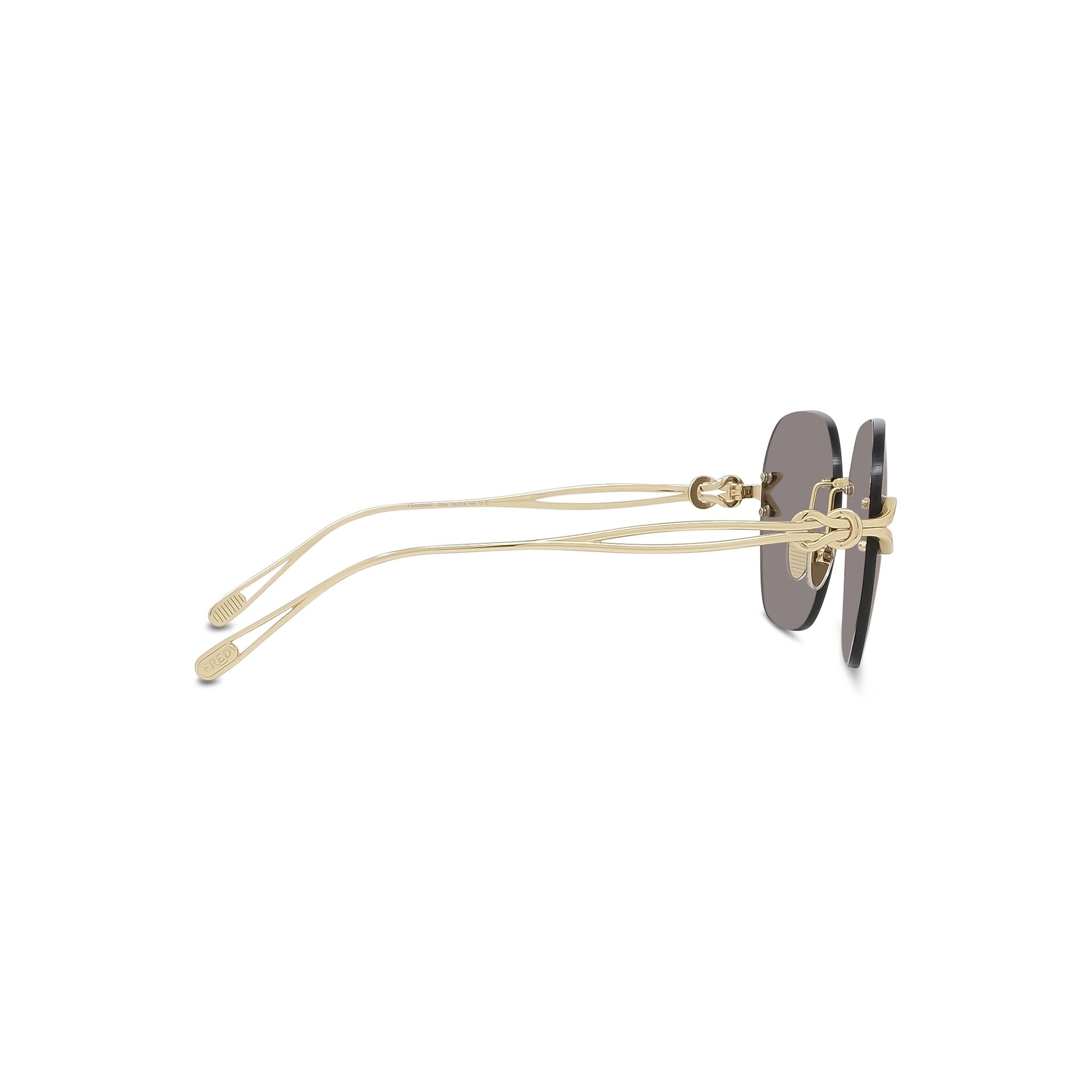 Gold Rimless Sunglasses