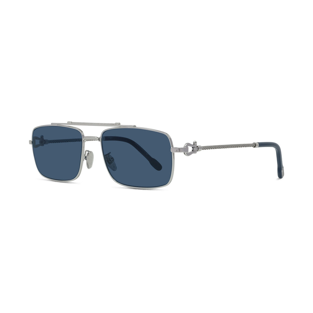 Rectangular Metal Sunglasses