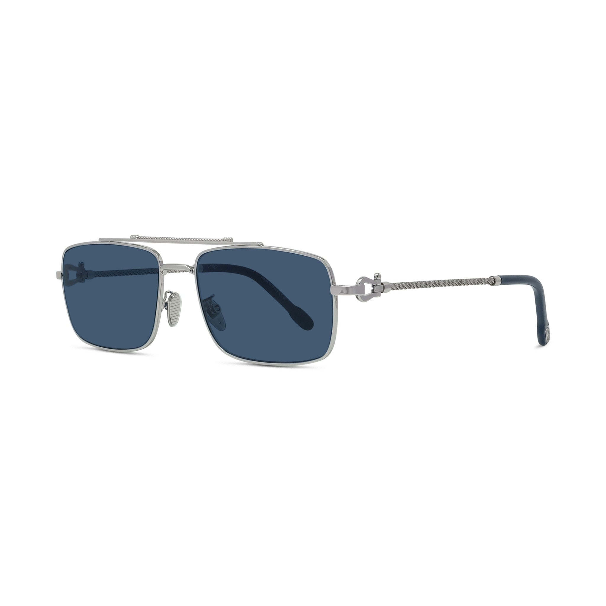Rectangular Metal Sunglasses