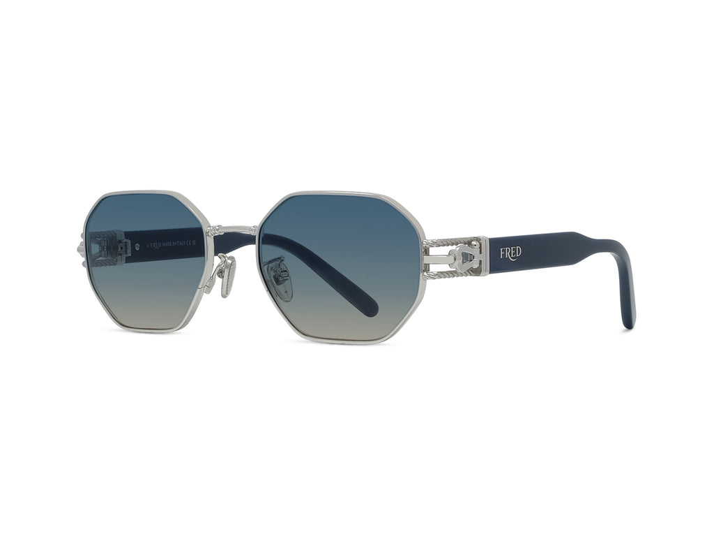 Gold Geometric Sunglasses