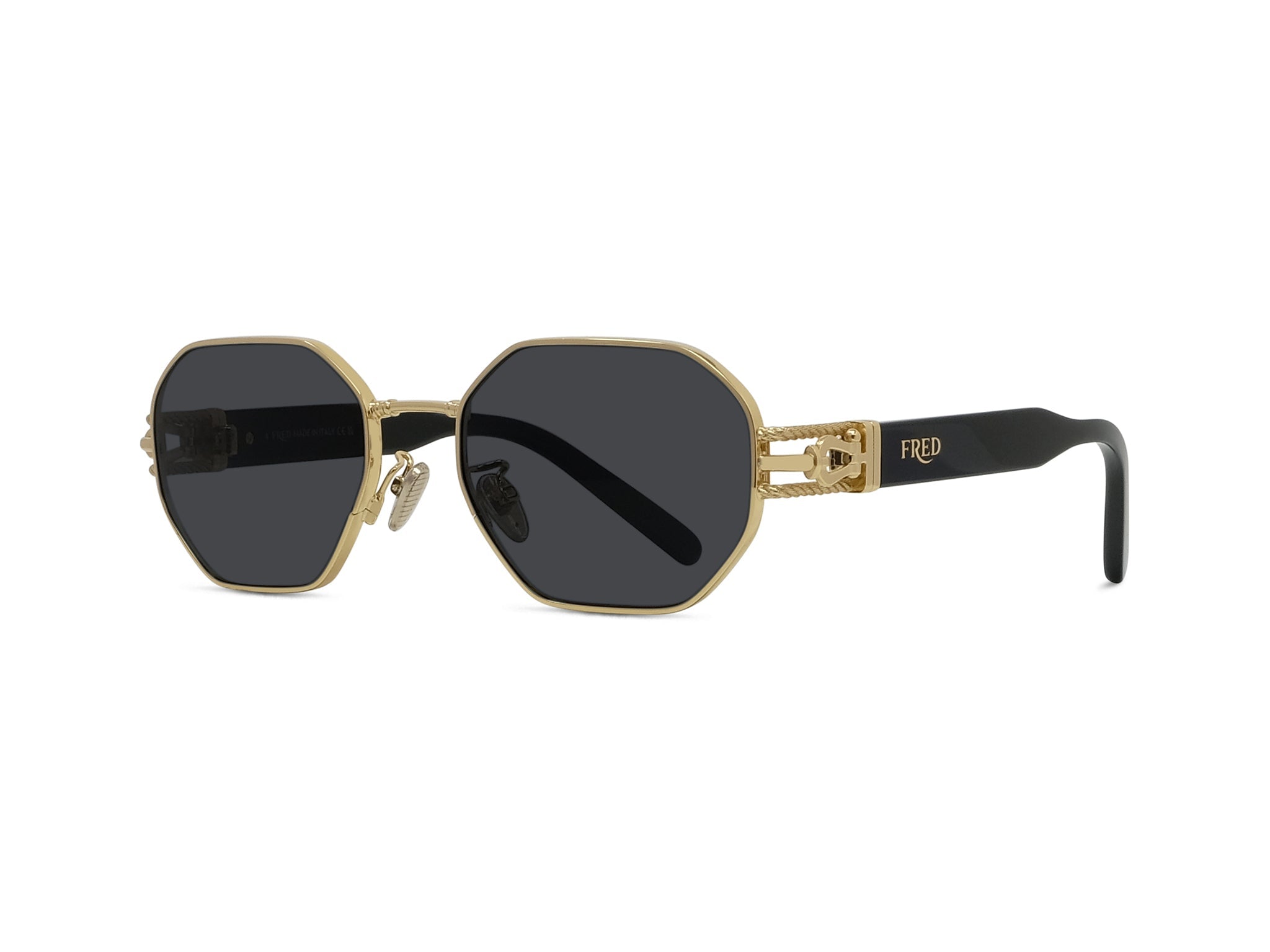 Gold Geometric Sunglasses
