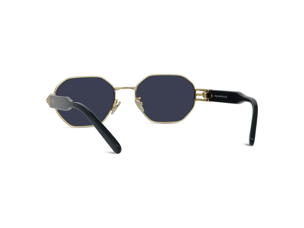Gold Geometric Sunglasses