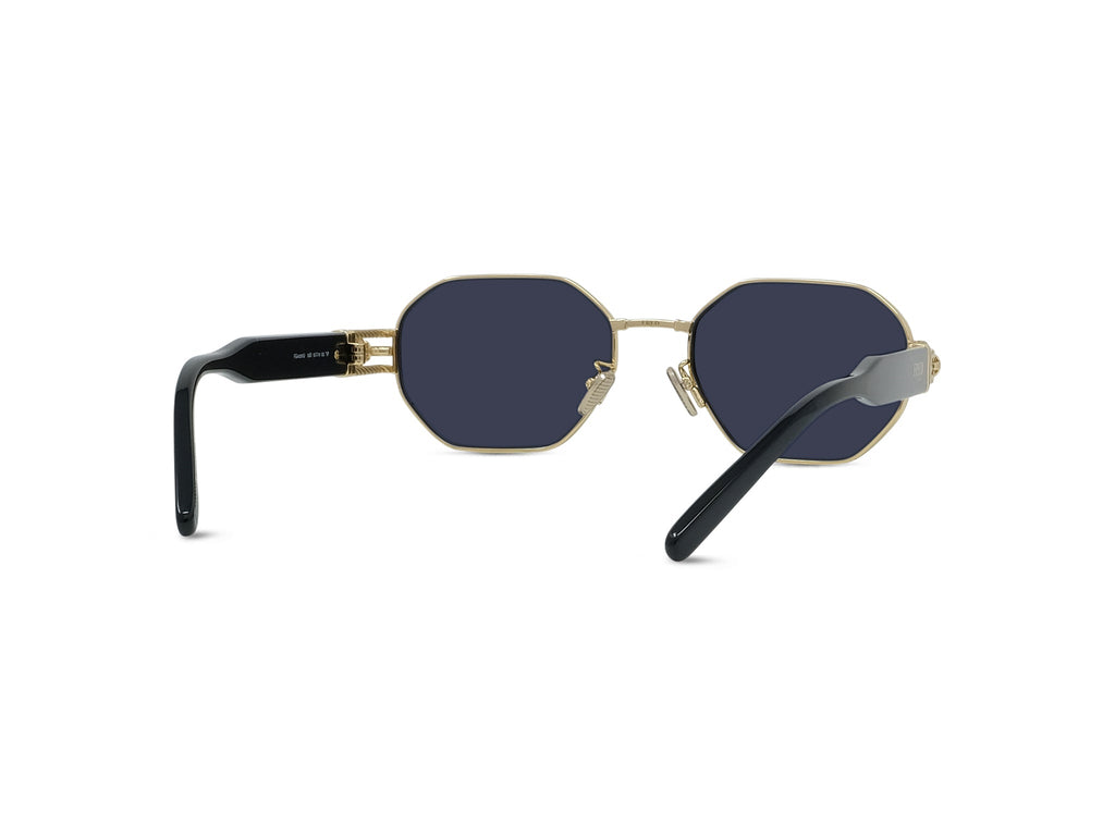Gold Geometric Sunglasses