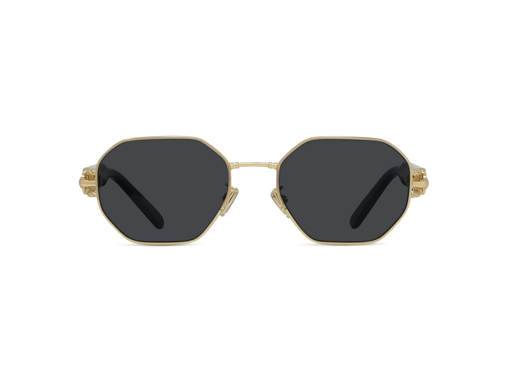 Gold Geometric Sunglasses