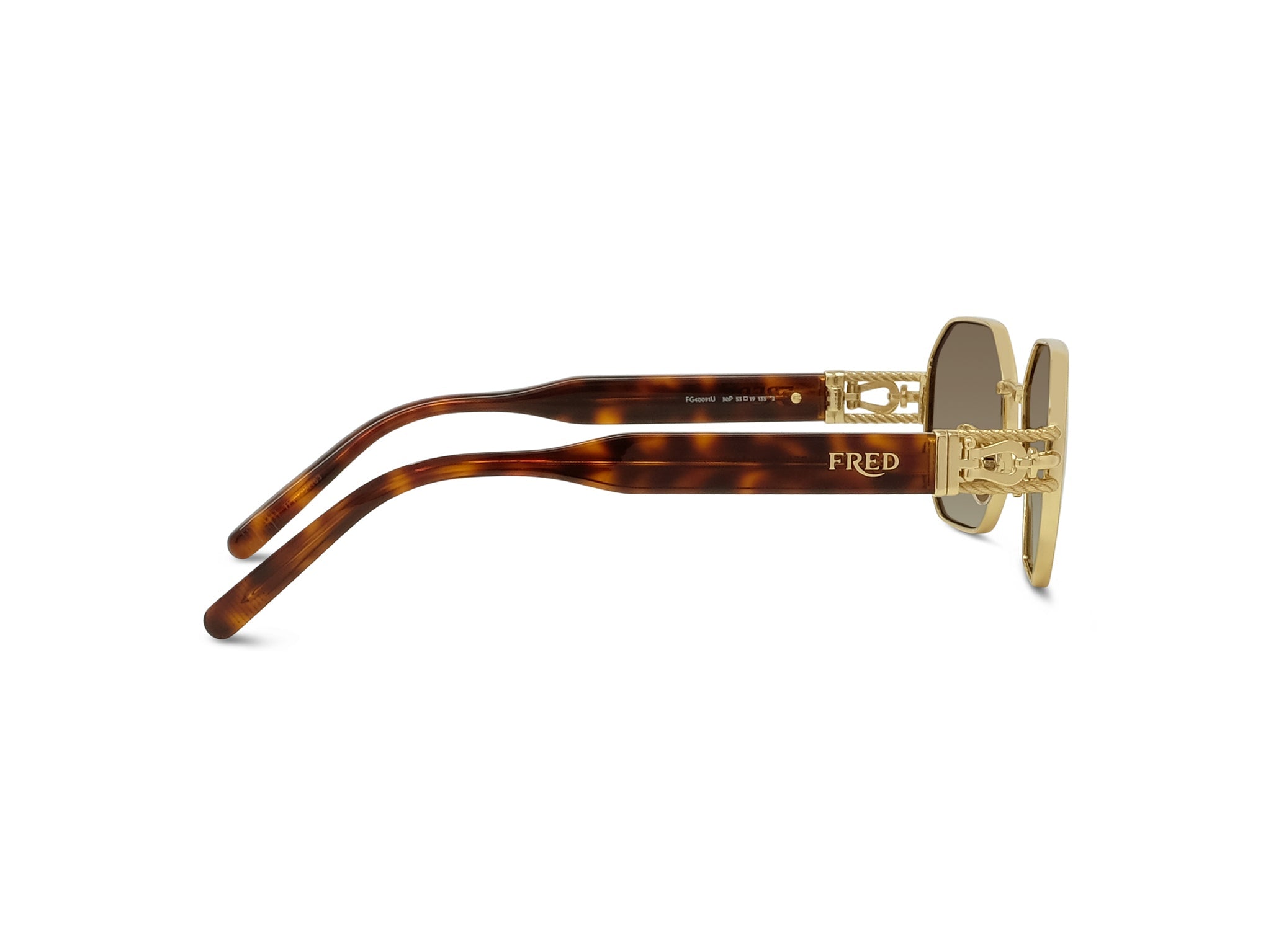 Gold Geometric Sunglasses