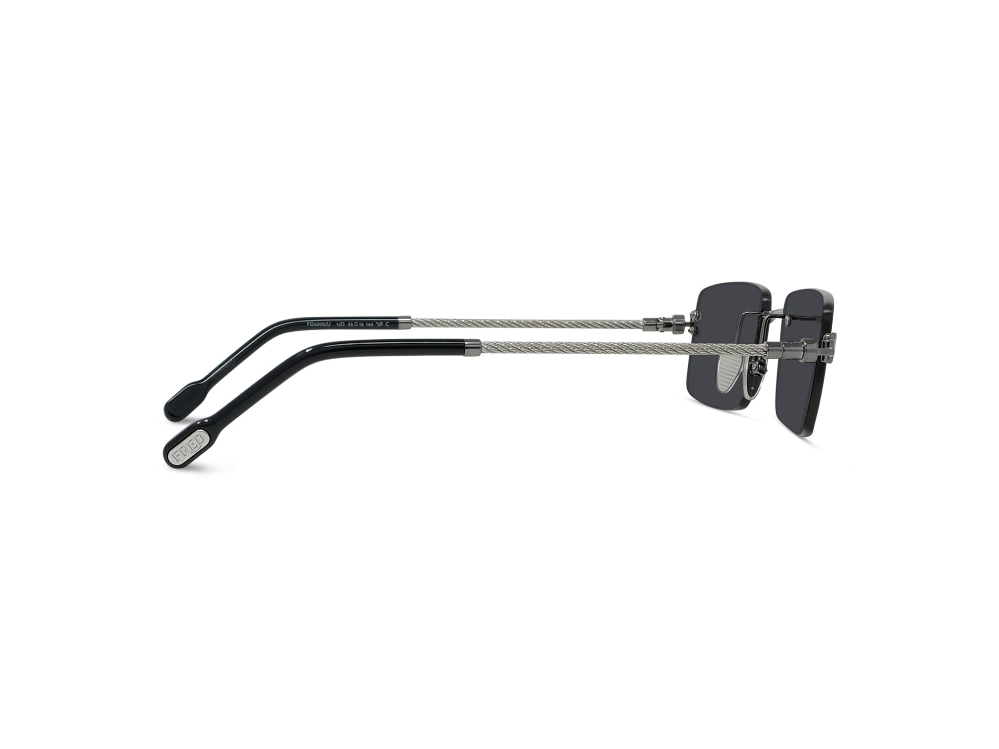 Rimless Rectangular Sunglasses