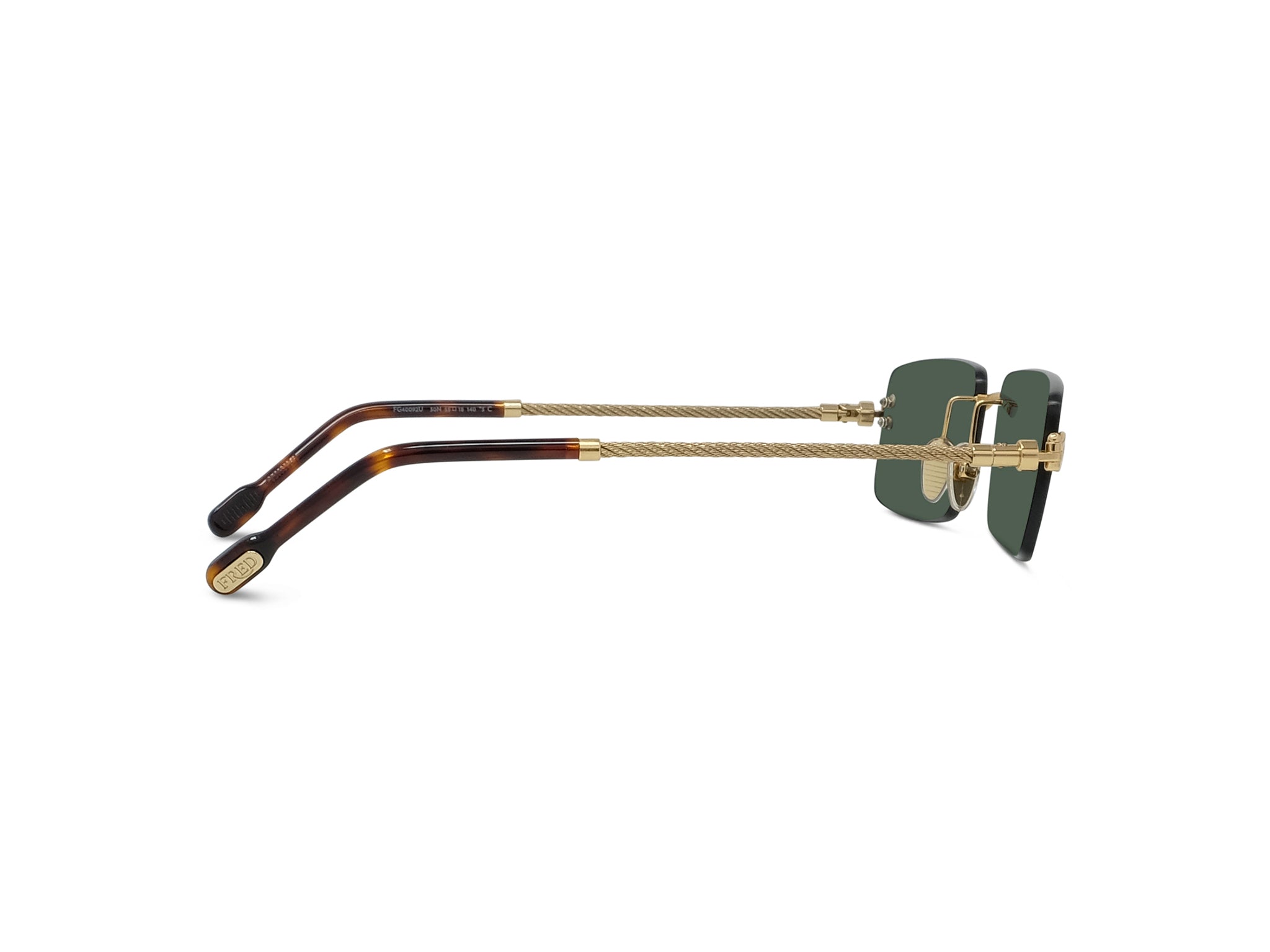 Rimless Rectangular Sunglasses