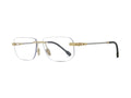 Gold Rectangular Metal Eyeglasses