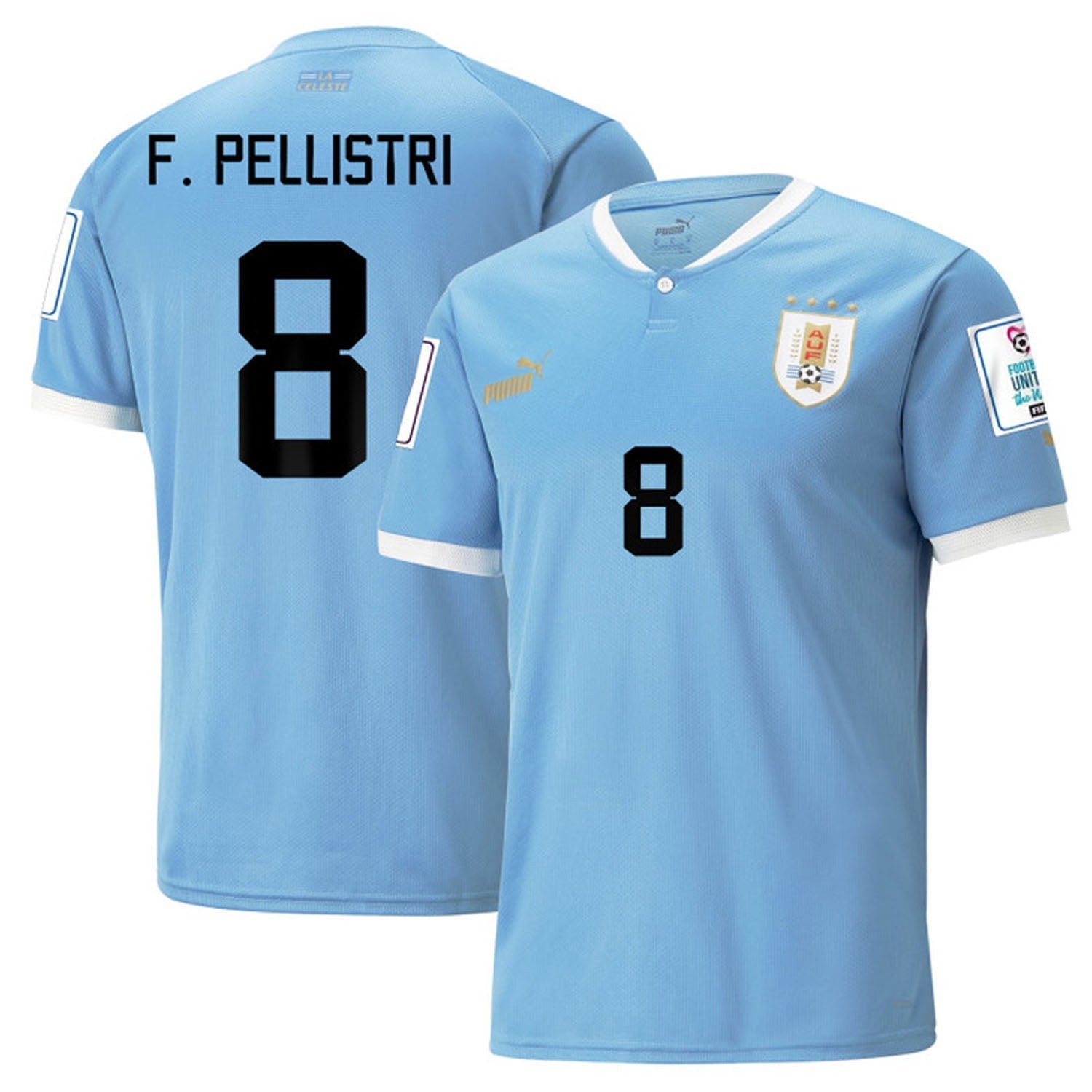 Facundo Pellistri Uruguay 8 Fifa World Cup Jersey