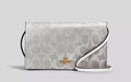 NWT Coach Anna Foldover Clutch/
Crossbody In Signature Canvas & Leather