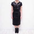 GIANFRANCO FERRE LEATHER DRESS - SIZE 38
