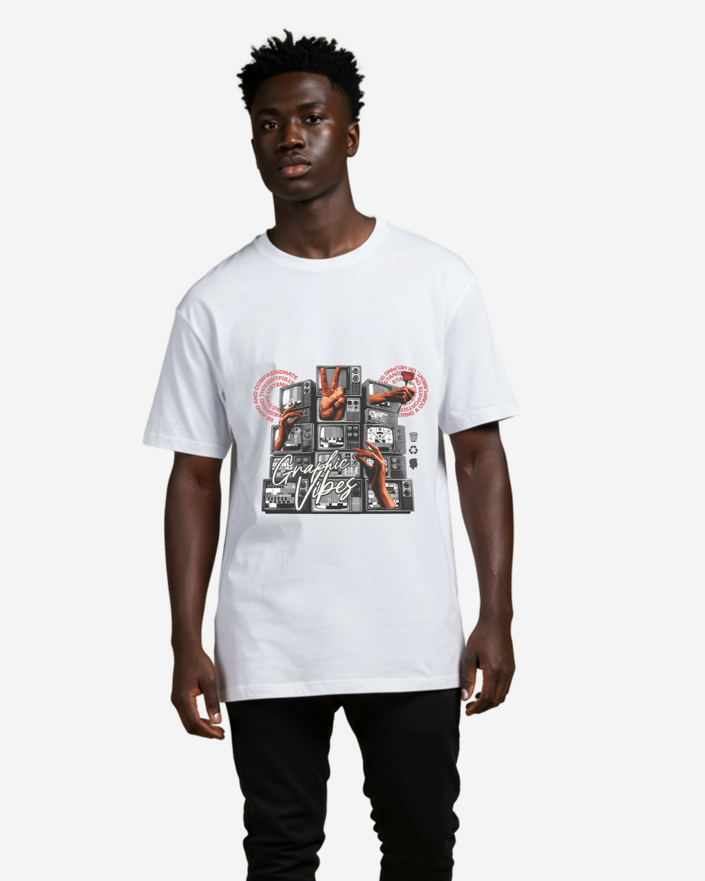 Channeling Your Vibe Men's Oversized T-Shirt