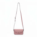 GUCCI BLUSH PINK GG EMBOSSED LEATHER MINI CROSSBODY BAG