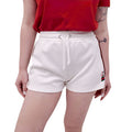 GUCCI WHITE SHORTS WITH RED AND GREEN LOGO - SIZE XS