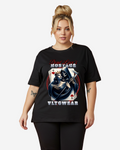Grim Reaper Graphic Women's Oversized T-Shirt
