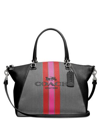 Coach Horse And Carriage Jacquard Prairie Satchel