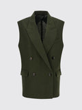 Max Mara Studio Waistcoat Woman Green