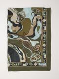 Pucci Neck Scarf Woman Kaki