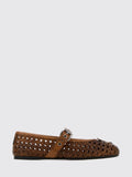 Miu Miu Ballet Flat Woman Brown