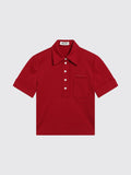 Miu Miu Polo Shirt Woman Red