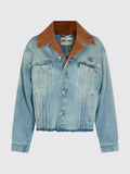 Miu Miu Jacket Woman Gnawed Blue