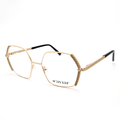 2414 C21 Gold Hexgonal Eyeglasses