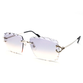 Cartier Custom Double C Godron Platinum Sunglasses by MEG