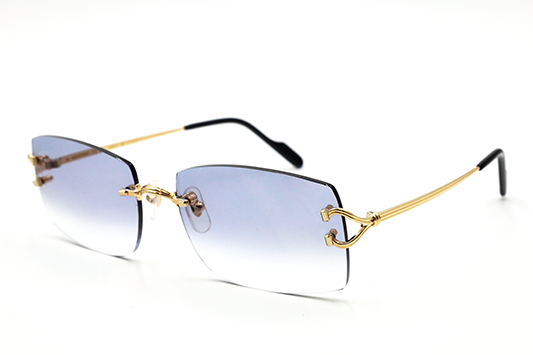 Cartier Custom Double C Godron Gold Brooklyn Sunglasses by MEG