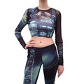JEAN PAUL GAULTIER NEON MESH CROPPED TOP - SIZE L
