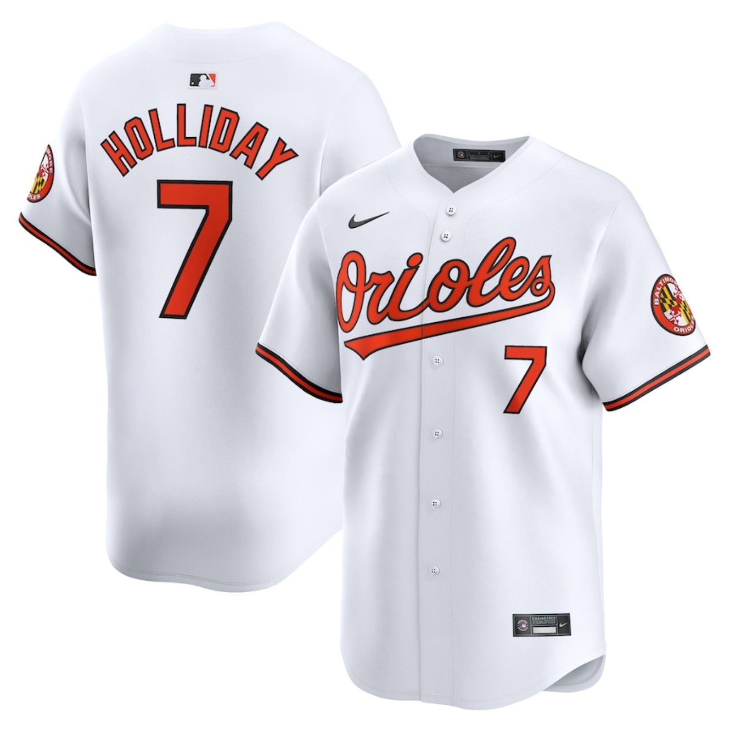 Jackson Holiday Baltimore Orioles  7 Jersey
