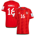 Joe Morrell Wales 16 Fifa World Cup Jersey