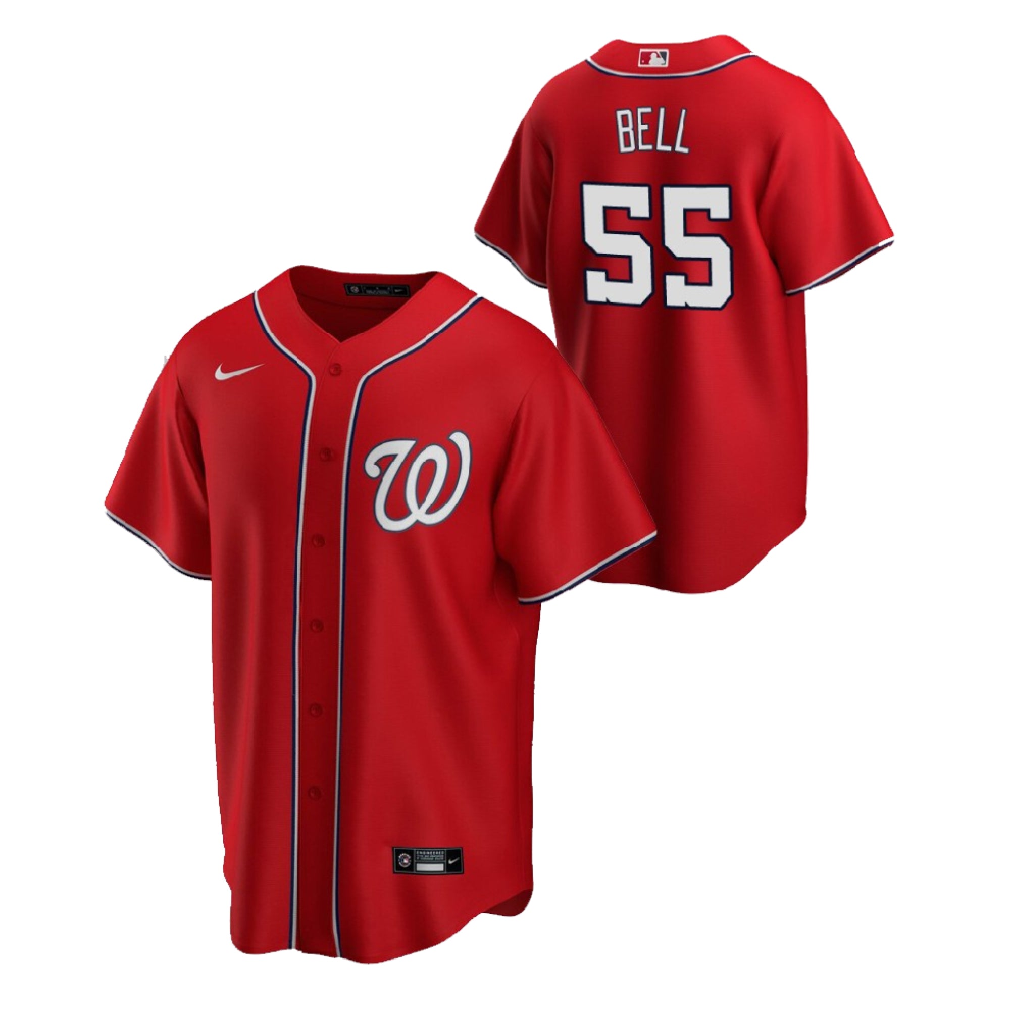 Josh Bell Washington Nationals 55 Jersey