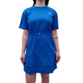KENZO BLUE CINCHED WAIST DRESS - SIZE M