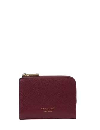 Kate Spade New York Ava Colorblocked Pebbled Leather Zip Bifold Wallet