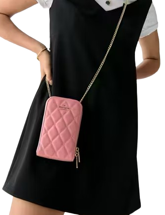 Kate Spade New York Carey Quilted Studded Phone Chain Crossbody