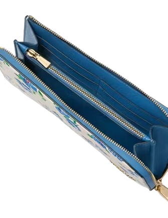 Kate Spade New York Devin Springtime Blooms Zip Around Continental Wallet