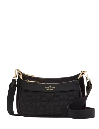 Kate Spade New York Duet Spade Flower Quilted Nylon Crossbody