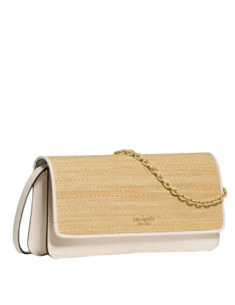 Kate Spade New York Ivy Straw Crossbody Bag