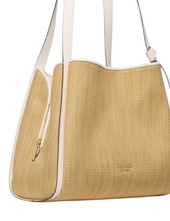 Kate Spade New York Knott Straw Large Carryall Bag