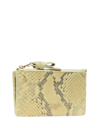 Kate Spade New York Loop Snake Embossed Zip Card Case