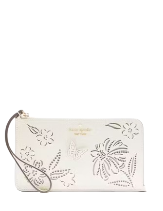 Kate Spade New York Lucy Perforated Medium L-Zip Wristlet