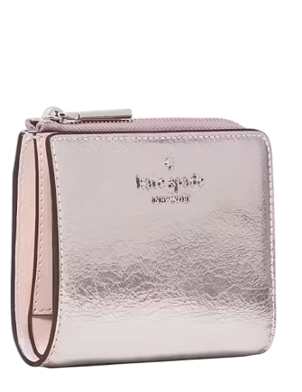 Kate Spade New York Madison Metallic Small L-zip Wallet