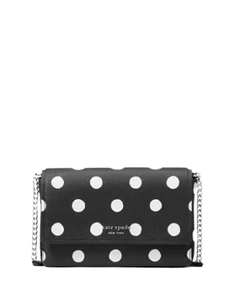Kate Spade New York Morgan Sunshine Dot Faux Leather Flap Chain Wallet