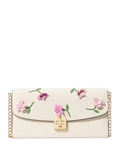 Kate Spade New York Phoebe Floral Applique Turnlock Wallet-on-chain