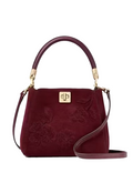 Kate Spade New York Phoebe Suede Floral Applique Small Top Handle Satchel