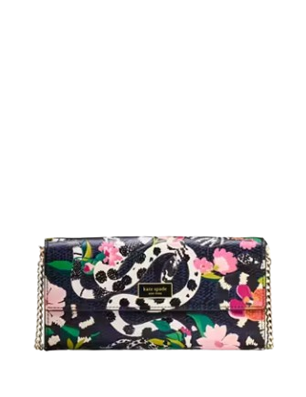 Kate Spade New York Sammy Snake Flap Chain Crossbody