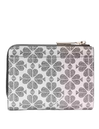 Kate Spade New York Spade Flower Small L-zip Wallet