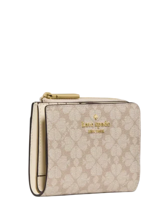 Kate Spade New York Spade Flower Small L-zip Wallet