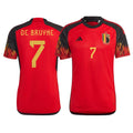 Kevin De Bruyne Belgium 7 FIFA World Cup Jersey